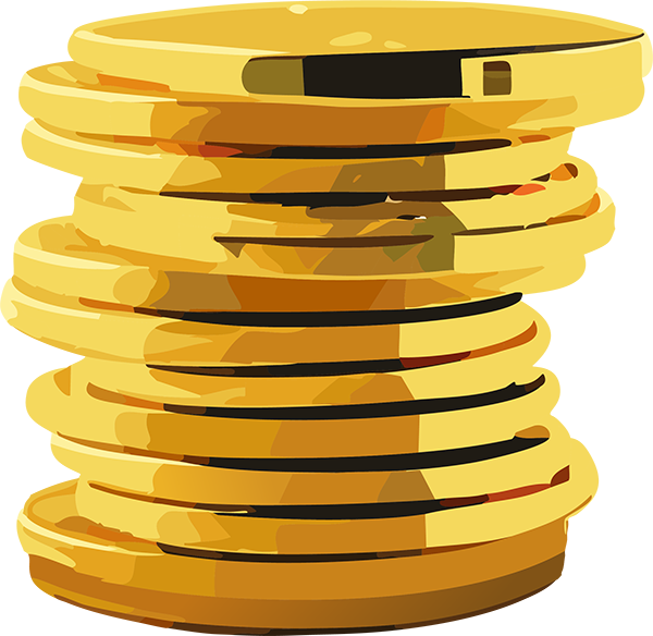 Image of graphic stack of coins